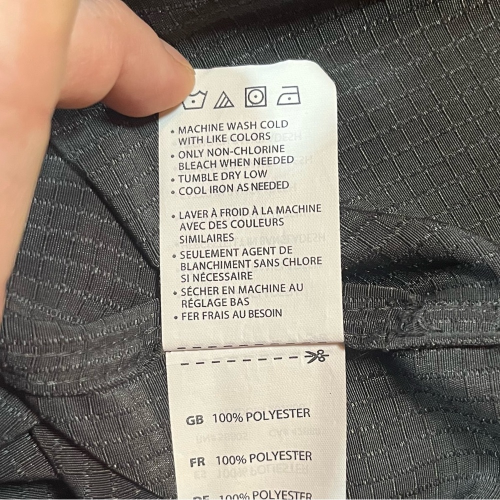 HB Button Down Shirt Mens 5XL Charcoal Gray Short Sleeve Big & Tall Lightweight - Picture 7 of 11